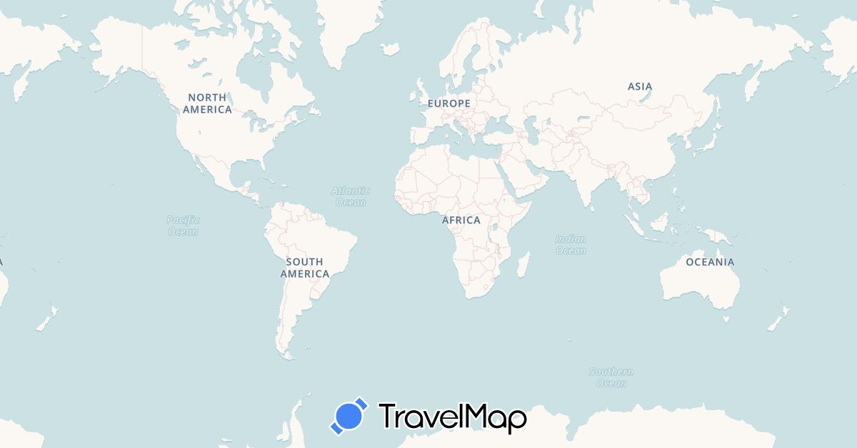 TravelMap itinerary: driving, bus, plane, cycling, train, hiking, boat in Albania, France, Greece, Croatia, Italy, Montenegro, Slovenia, Turkey (Asia, Europe)